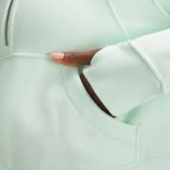 NWT Lululemon Scuba Oversized Half-Zip Sz M/L Hoodie Sweatshirt - Delicate Mint - Picture 6 of 6